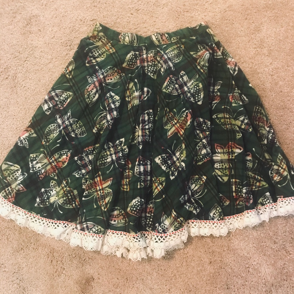 🎀 VINTAGE Butterfly Print Skirt